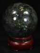Flashy Labradorite Sphere - Great Color Play #32063-2